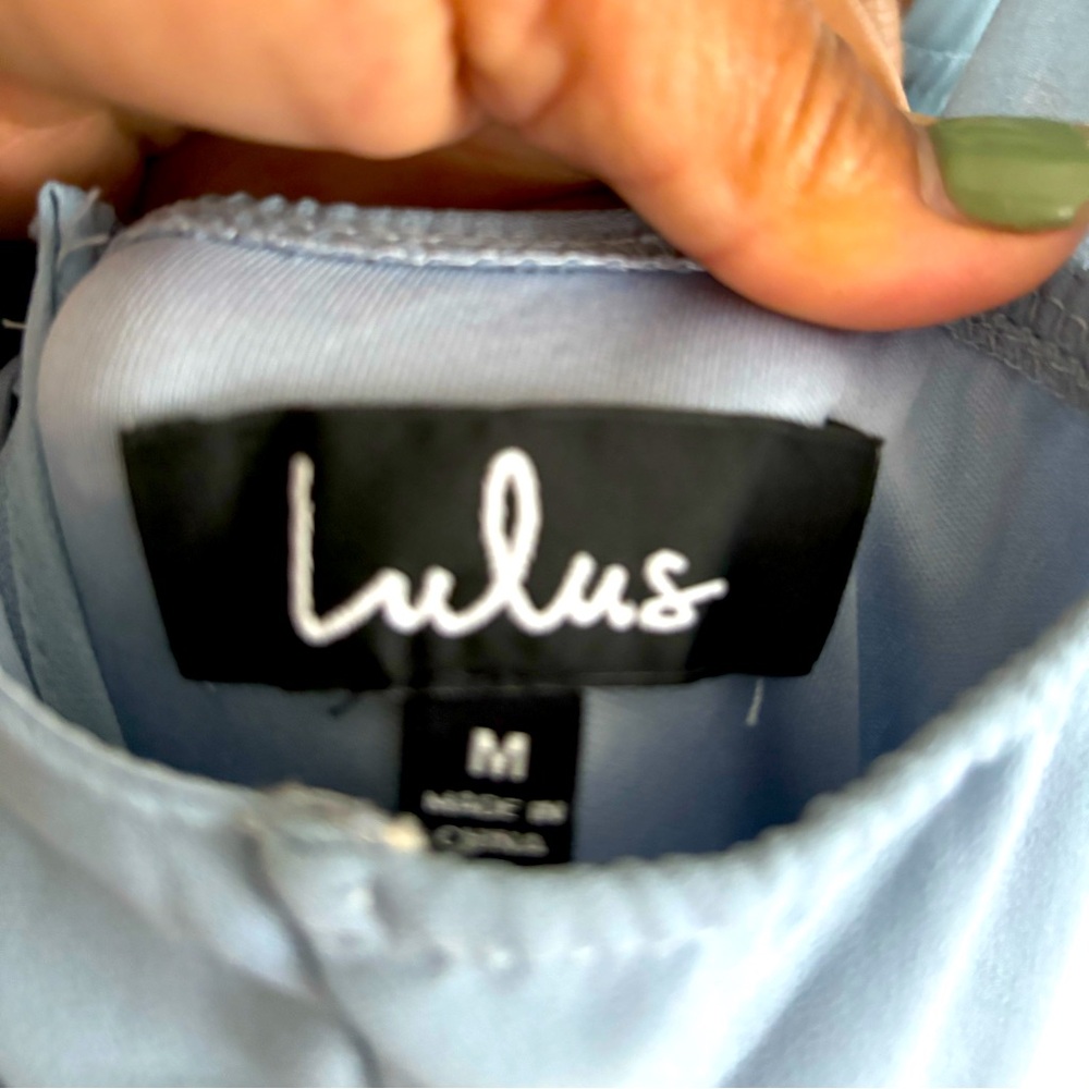 Brides maid dress by lulus blue